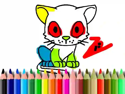 Permainan Back To School: Cat Coloring secara online