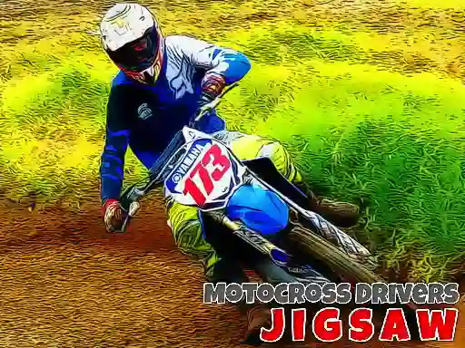 Permainan Motocross Drivers Jigsaw secara online