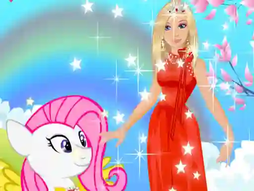 Permainan Barbie and Pony Dressup secara online