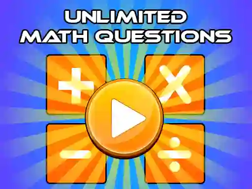 Permainan Unlimited Math Questions secara online