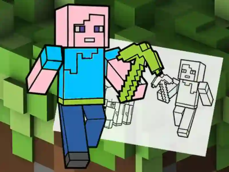 Permainan Minecraft Fun Coloring Book secara online