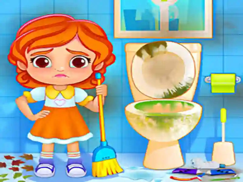 Permainan Kids House Cleanup secara online