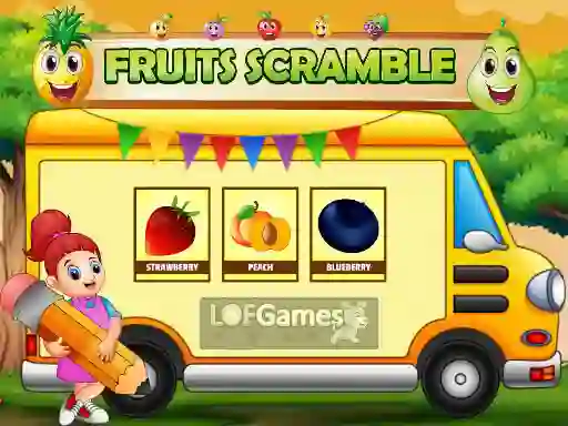 Permainan Fruits Scramble secara online