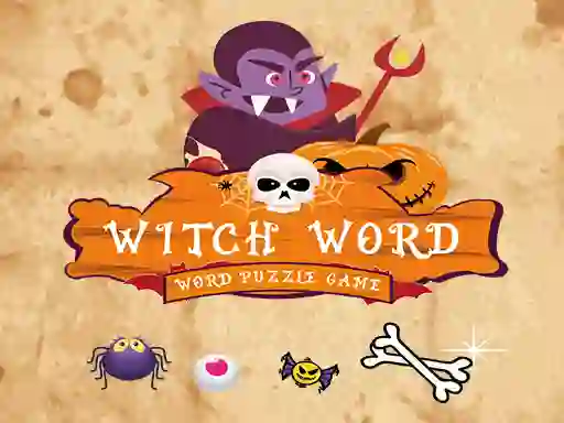 Permainan Witch Word Halloween Puzzel Game secara online