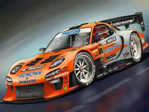 Permainan Race Car Slide secara online
