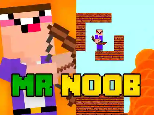 Permainan Mr Noob vs Zombies secara online