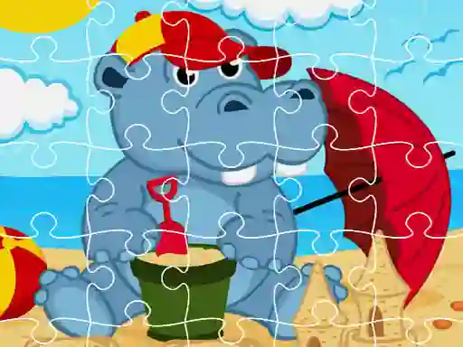 Permainan Hippo Jigsaw secara online