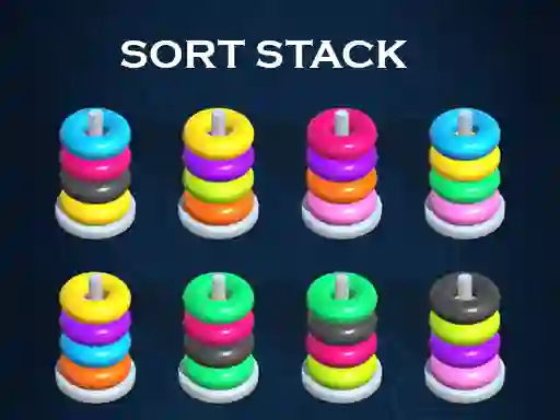Permainan Sort Stack color Hoop Game secara online