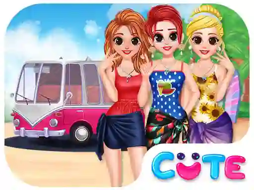 Permainan Besties Summer Vacation secara online
