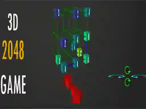 Permainan 2048 - 3D secara online
