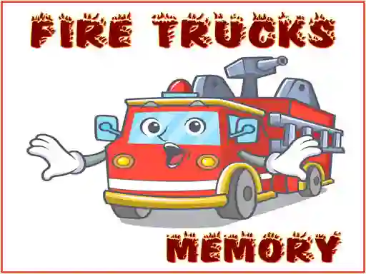 Permainan Fire Trucks Memory secara online