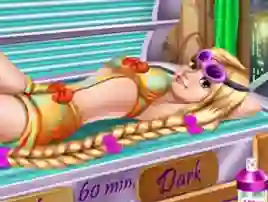 Permainan Goldie Princess Tanning secara online