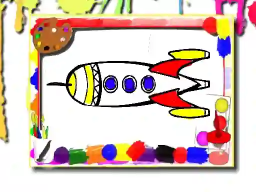 Permainan Rockets Coloring Book secara online
