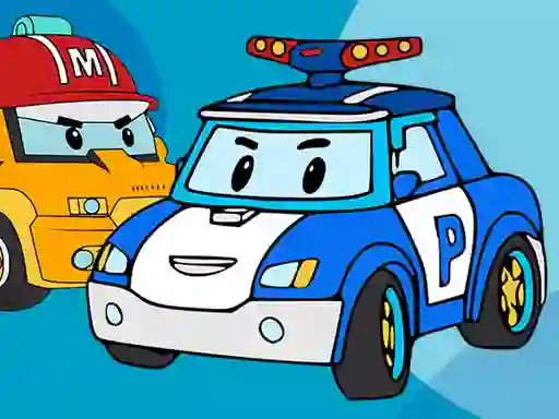 Permainan Robocar Coloring Book secara online