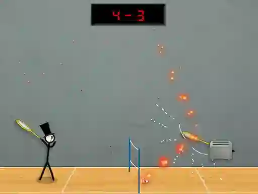 Permainan Stick Figure Badminton 3 secara online