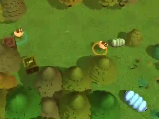 Permainan Worms Combat Coop secara online