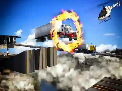 Permainan Impossible Truck Driving Stunt Track Parking secara online