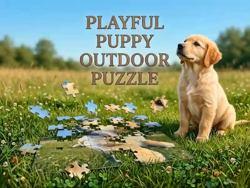 Permainan Playful Puppy Outdoor Puzzle secara online