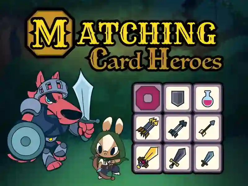 Permainan Matching Card Heroes secara online