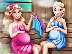 Permainan Cute Mommies Pregnant Sauna secara online
