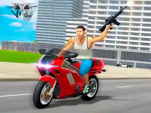 Permainan Open World Crime City Shooting secara online