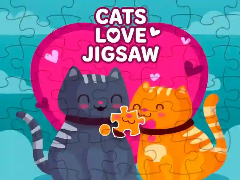 Permainan Cats love jigsaw secara online