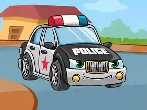 Permainan Police Cars Jigsaw secara online