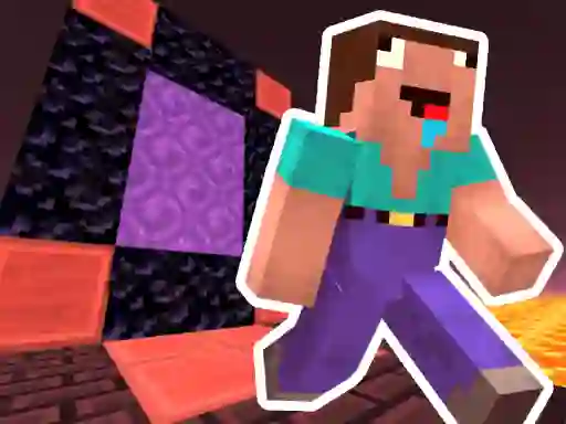 Permainan Noob Steve Nether secara online