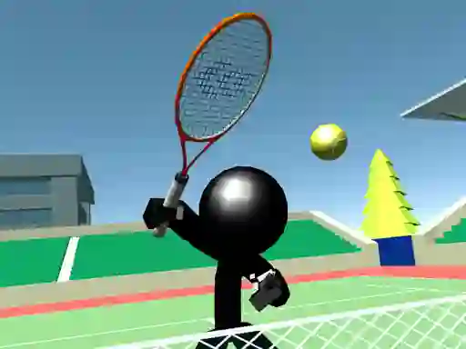 Permainan Stickman Tennis 3D secara online