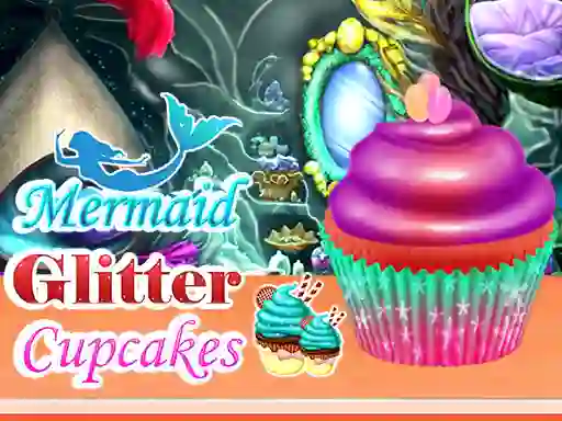 Permainan Mermaid Glitter Cupcakes secara online