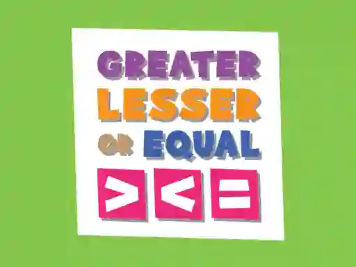 Permainan Greater Lesser Or Equal secara online