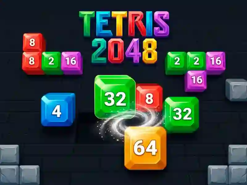 Permainan Tetris 2048 secara online