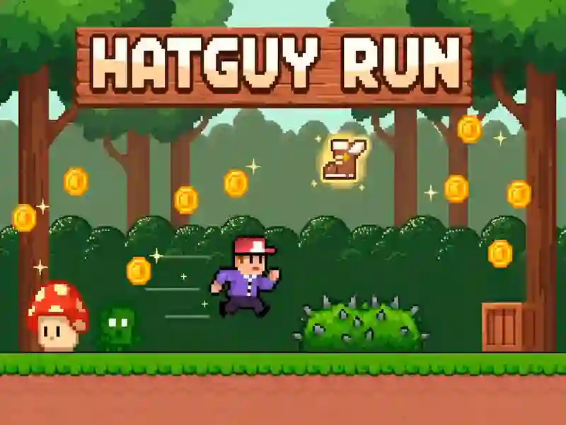Permainan Hatguy Run secara online