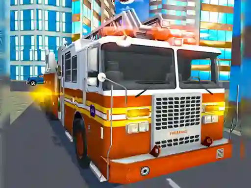 Permainan Fire City Truck Rescue Driving Simulator secara online