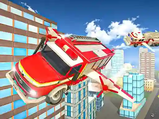 Permainan Flying Fire Truck Driving Sim secara online
