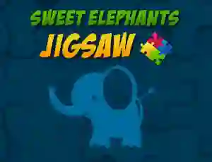 Permainan Sweet Elephants Jigsaw secara online