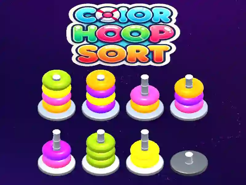 Permainan Color Hoop Sort secara online