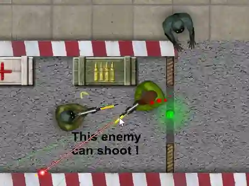 Permainan Zombie Shooting 2D secara online