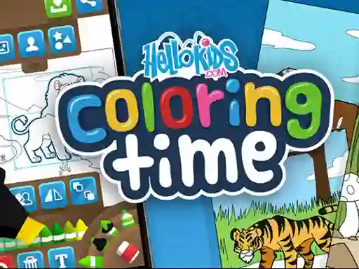 Permainan Hello kids Coloring Time secara online