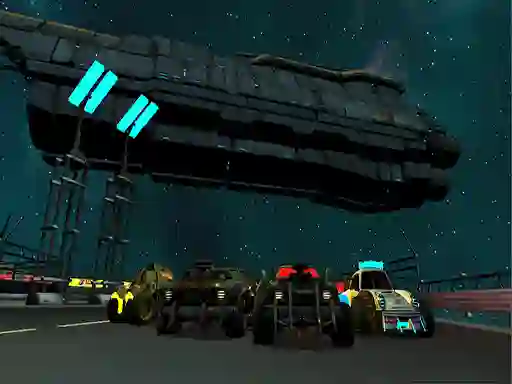 Permainan Moon Car Stunt secara online