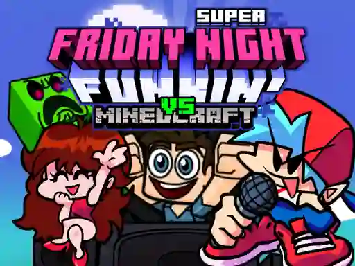 Permainan Super Friday Night Funkin Vs Minecraft secara online