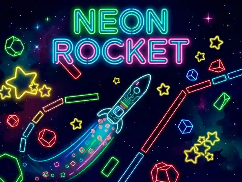 Permainan Neon Rocket secara online