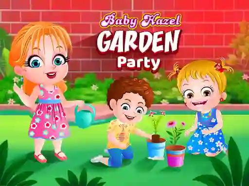 Permainan Baby Hazel. Garden party secara online