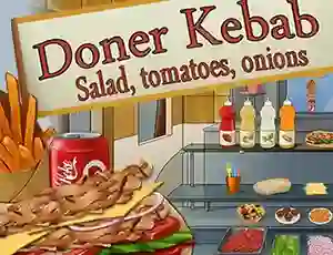 Permainan Doner Kebab Salad, Tomatoes, Onions secara online