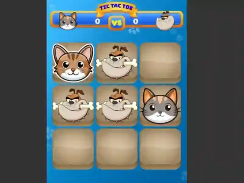 Permainan Tic Tac Toe Cat secara online
