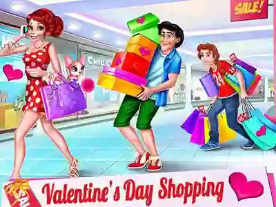 Permainan Valentine's Day Shopping secara online