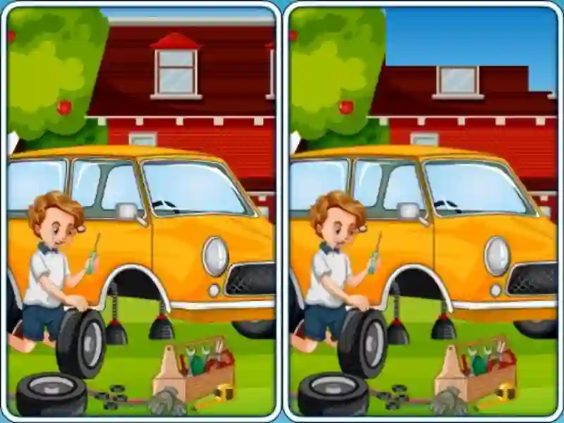Permainan Car Garage Differences secara online