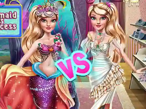 Permainan Ellie Mermaid vs Princess secara online