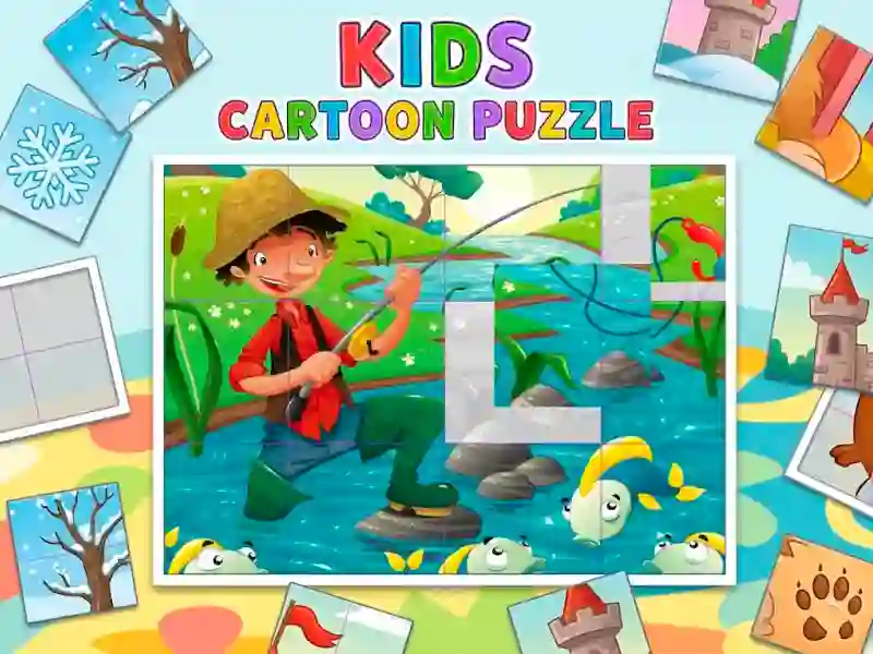 Permainan Kids Cartoon Puzzle secara online