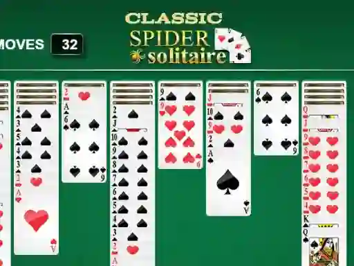 Permainan Classic Spider Solitaire secara online